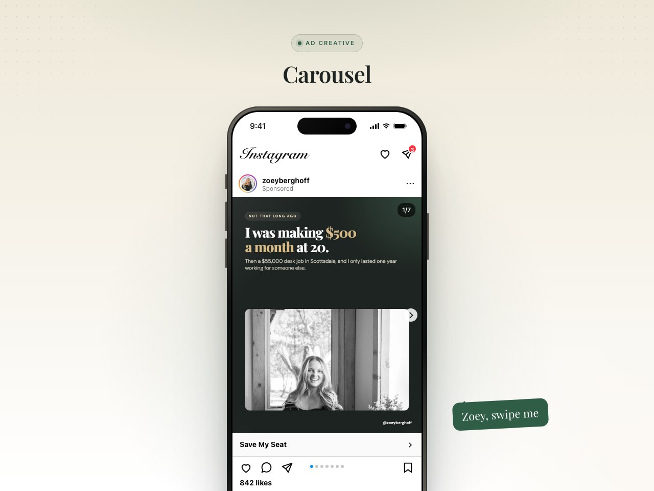 Carousel preview