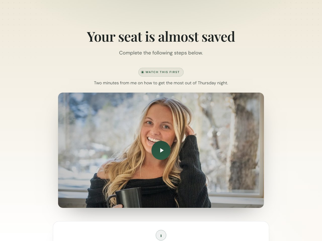 Thank-you page preview